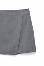 Heavy Wrap Mini Skirt - Grey