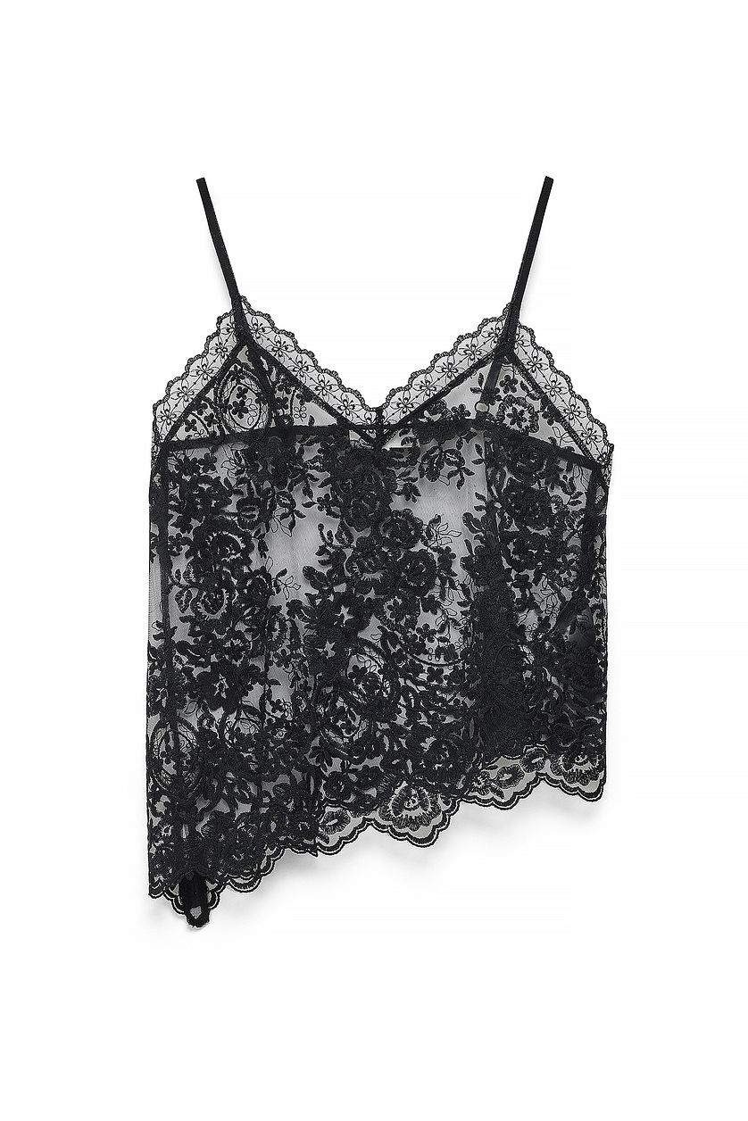 Lace Camisole - Black
