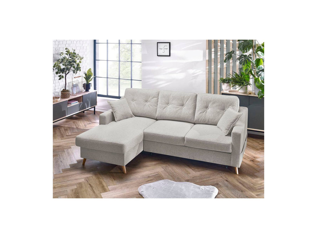 Sweden - Sofá Rinconera Chaise Longue Convertible con Arcón - Ángulo Izquierdo