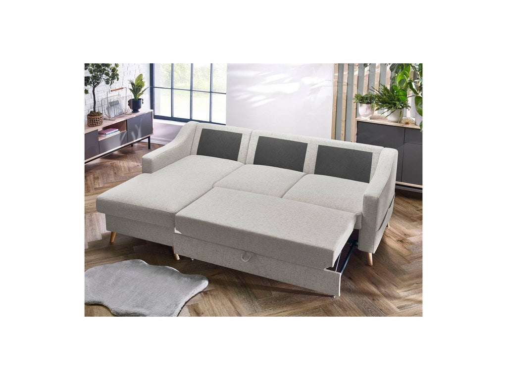 Sweden - Sofá Rinconera Chaise Longue Convertible con Arcón - Ángulo Izquierdo