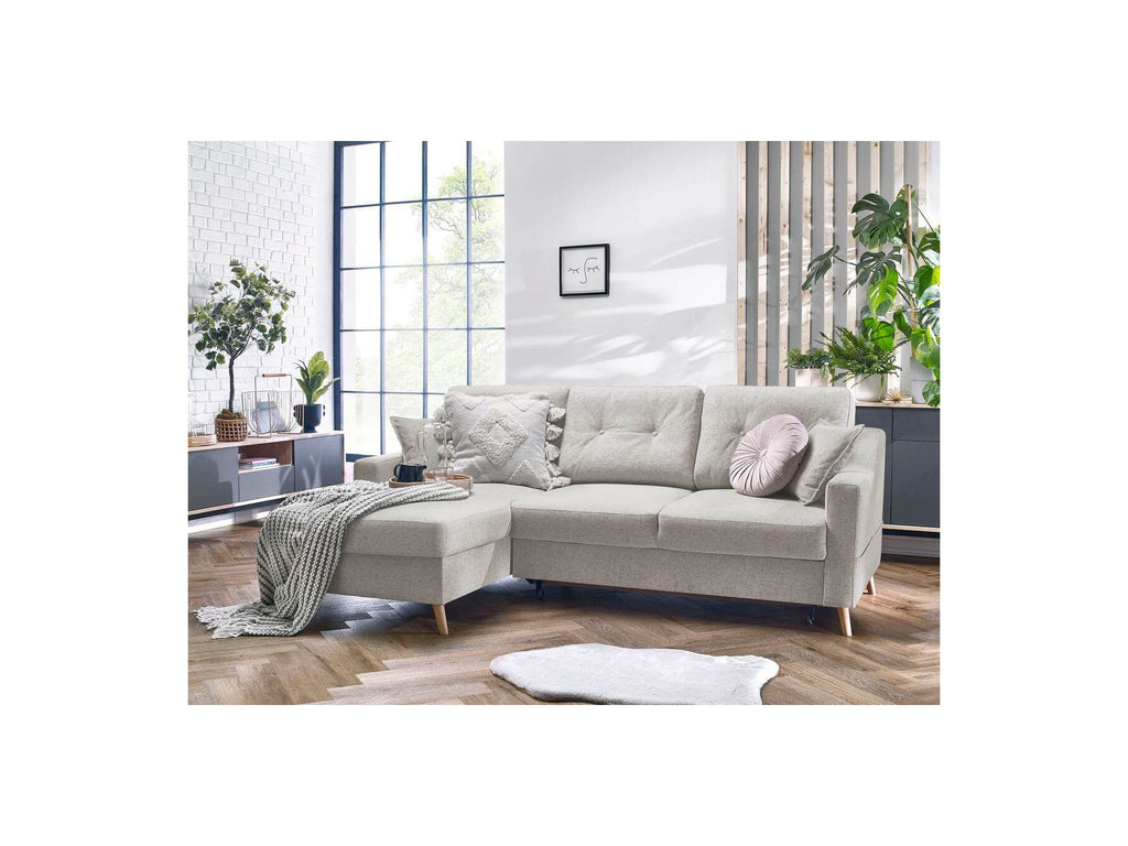 Sweden - Sofá Rinconera Chaise Longue Convertible con Arcón - Ángulo Izquierdo