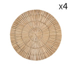 Paros - Set of 4 Placemats - Rattan - Natural