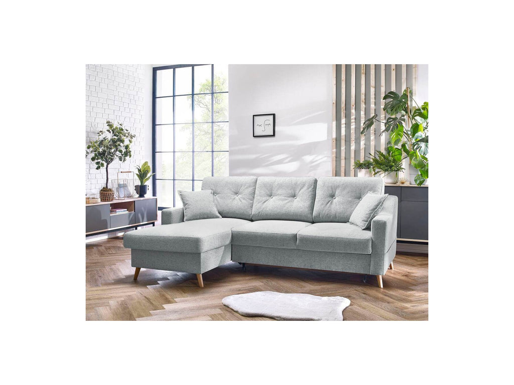 Sweden - Sofá Rinconera Chaise Longue Convertible con Arcón - Ángulo Izquierdo