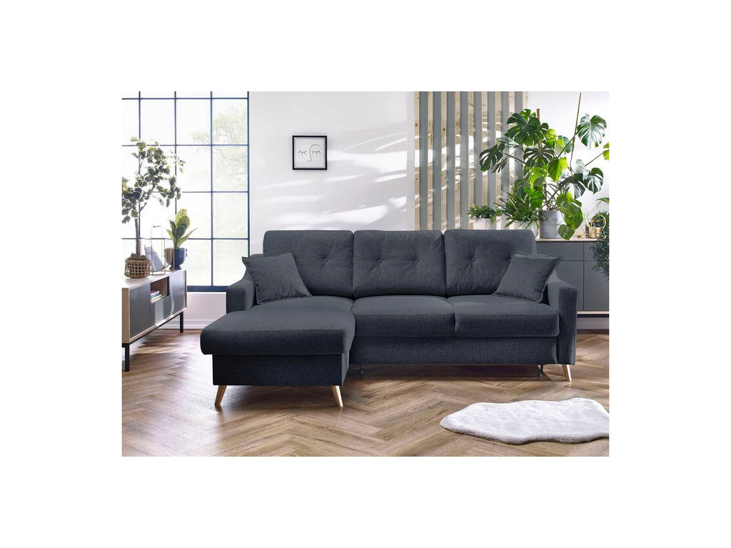 Sweden - Sofá Rinconera Chaise Longue Convertible con Arcón - Ángulo Izquierdo