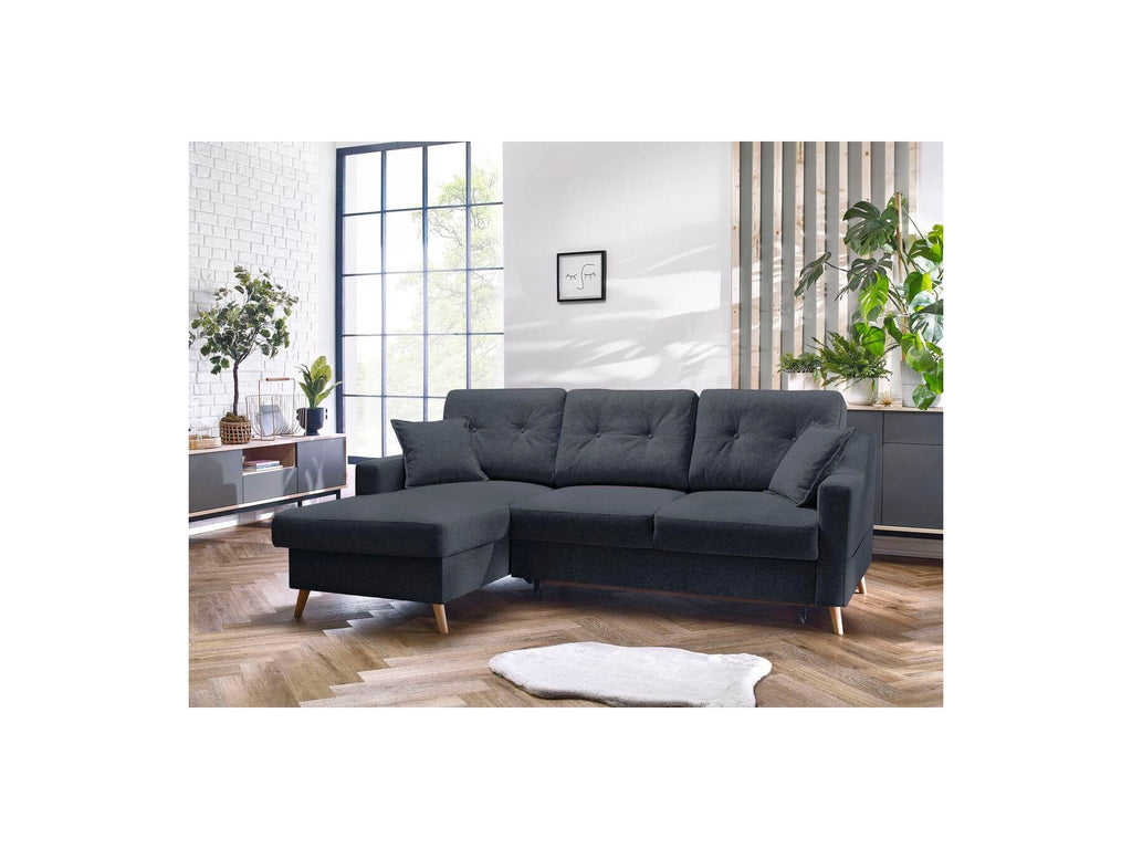 Sweden - Sofá Rinconera Chaise Longue Convertible con Arcón - Ángulo Izquierdo