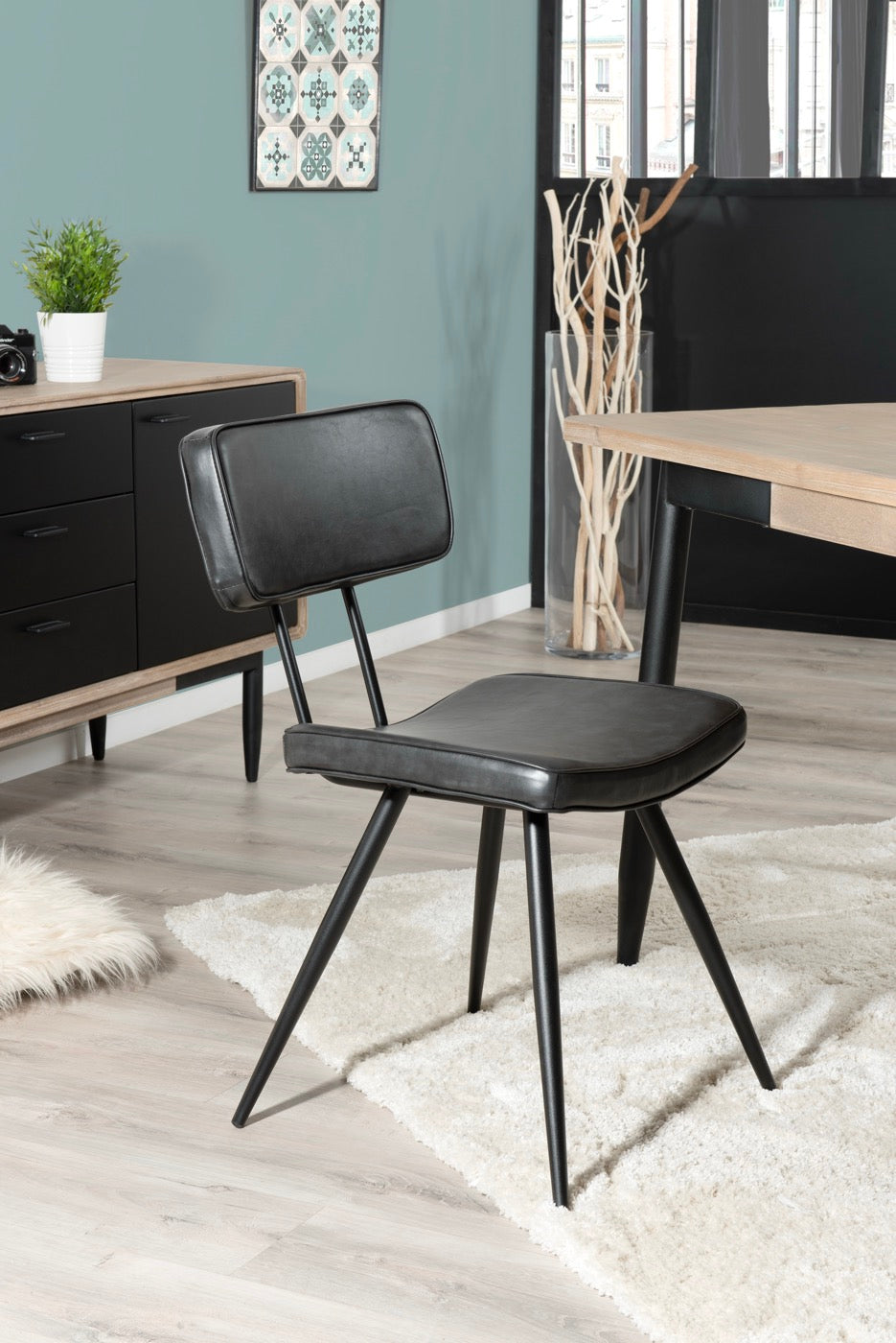 Tom - Set Of 2 Chairs - Black