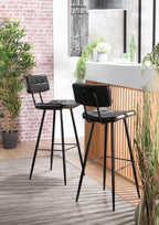 Tom - Set De 2 Taburetes - Negro