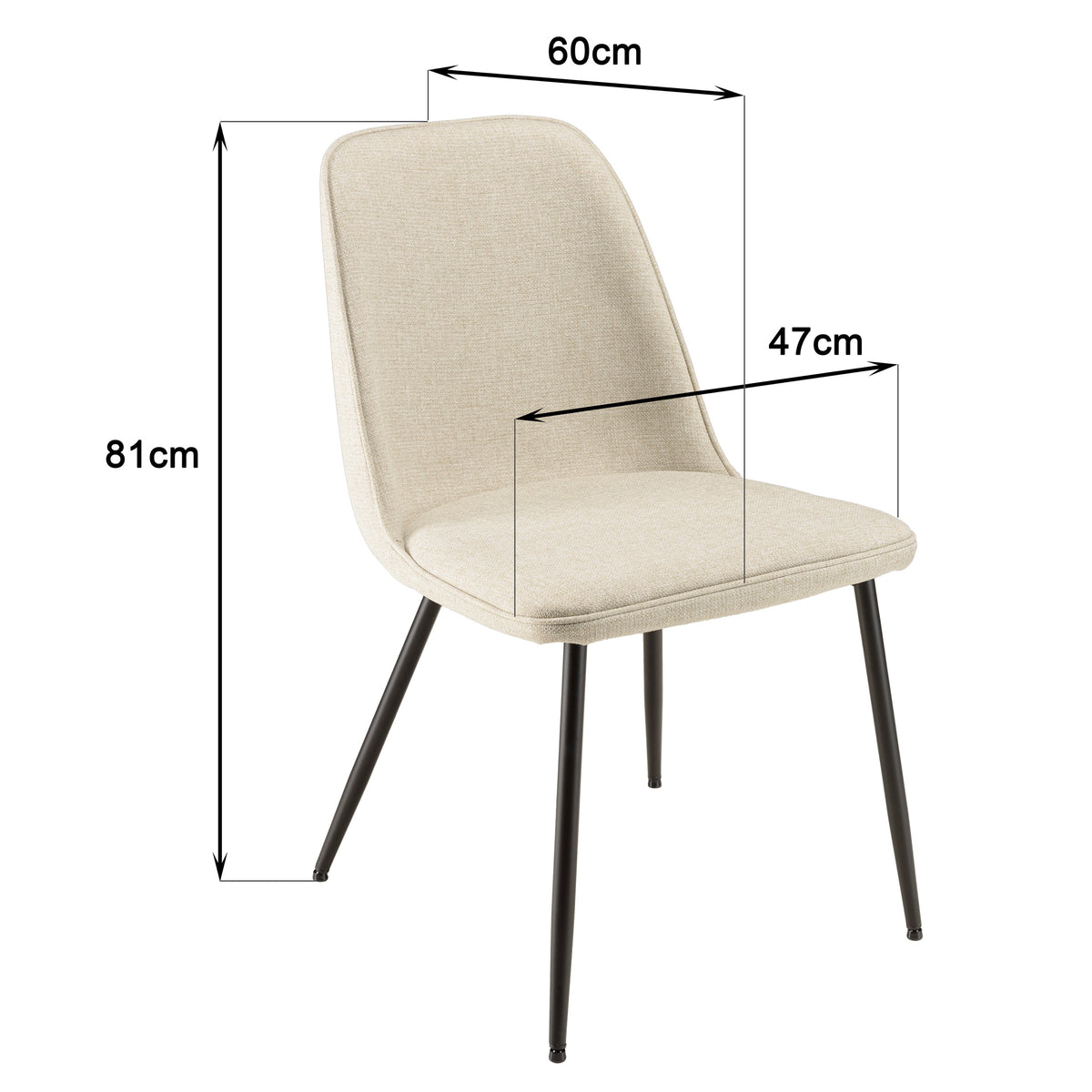 Tom - Set Of 2 Chairs - Black