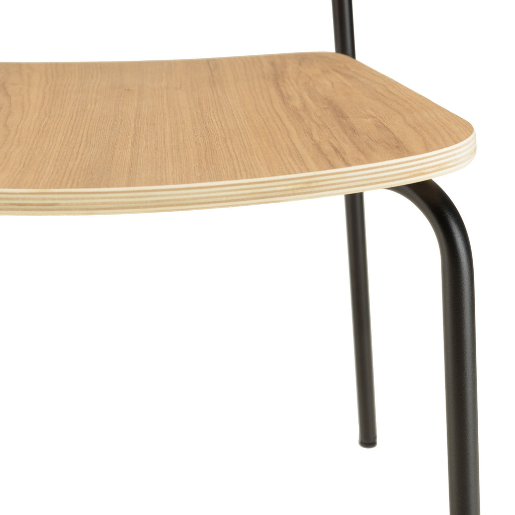 Tom - Set De 2 Sillas - Negro
