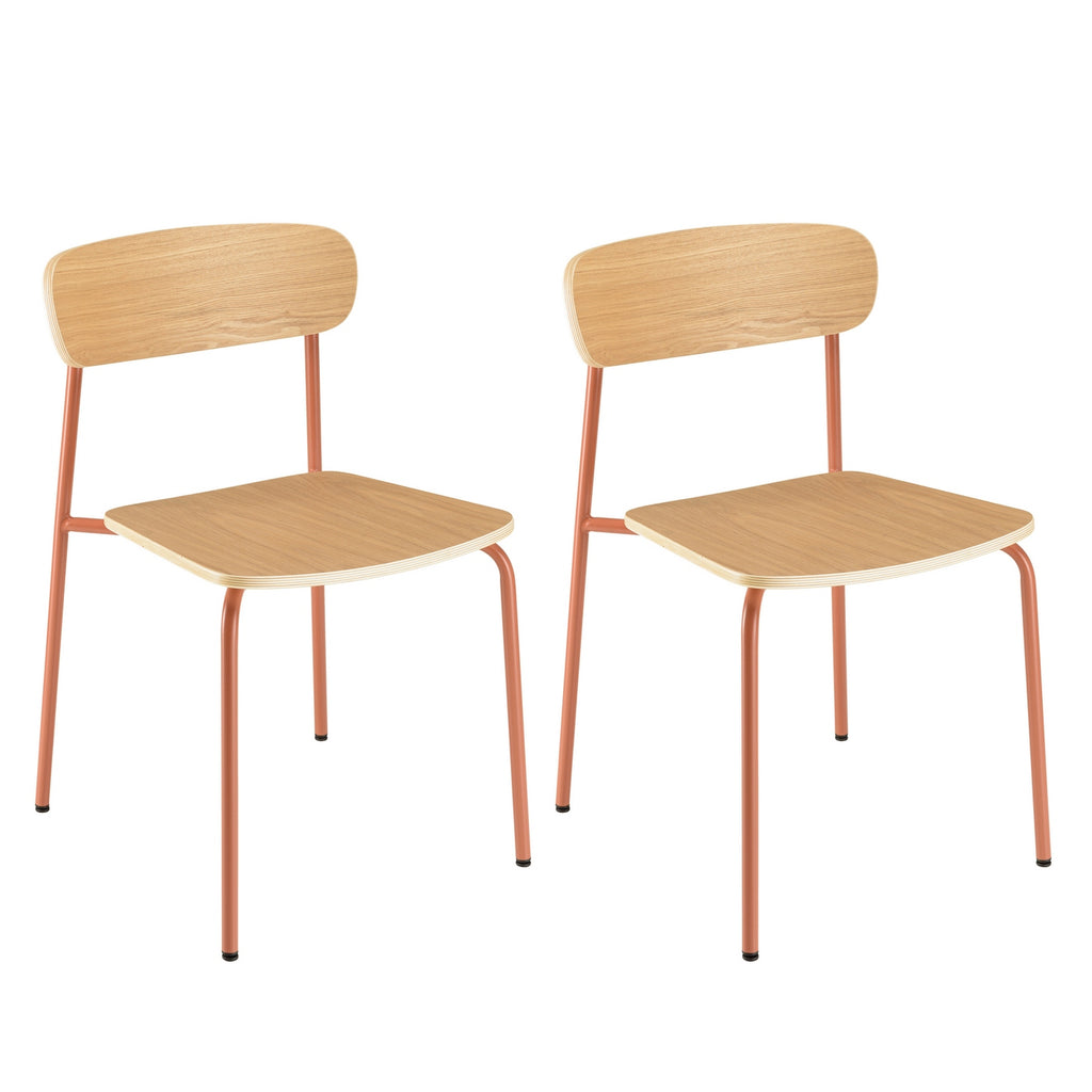 Tom - Set De 2 Sillas - Terracota