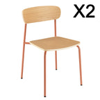 Tom - Set De 2 Sillas - Terracota