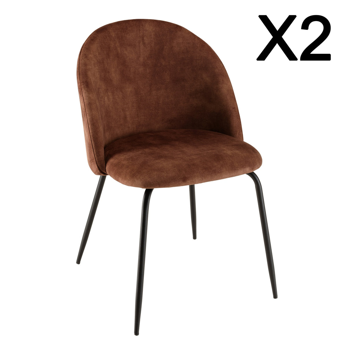 Tom - Set Of 2 Chairs - Black