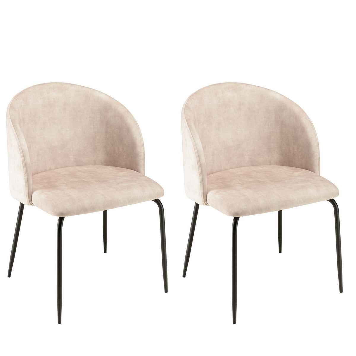 Tom - Set De 2 Sillas - Negro