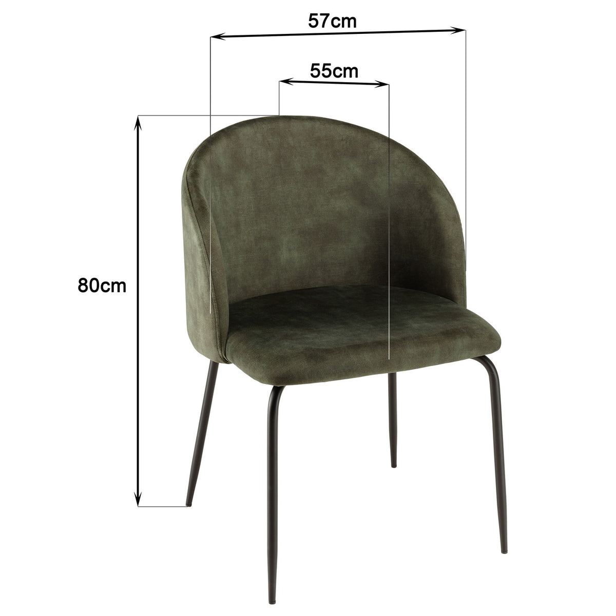 Tom - Set De 2 Sillas - Verde