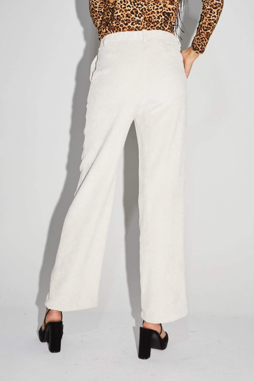 The Yves Trousers In Cream Vintage Ca´Telé Velvet