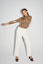 The Yves Trousers In Cream Vintage Ca´Telé Velvet
