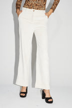 The Yves Trousers In Cream Vintage Ca´Telé Velvet