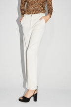 The Yves Trousers In Cream Vintage Ca´Telé Velvet