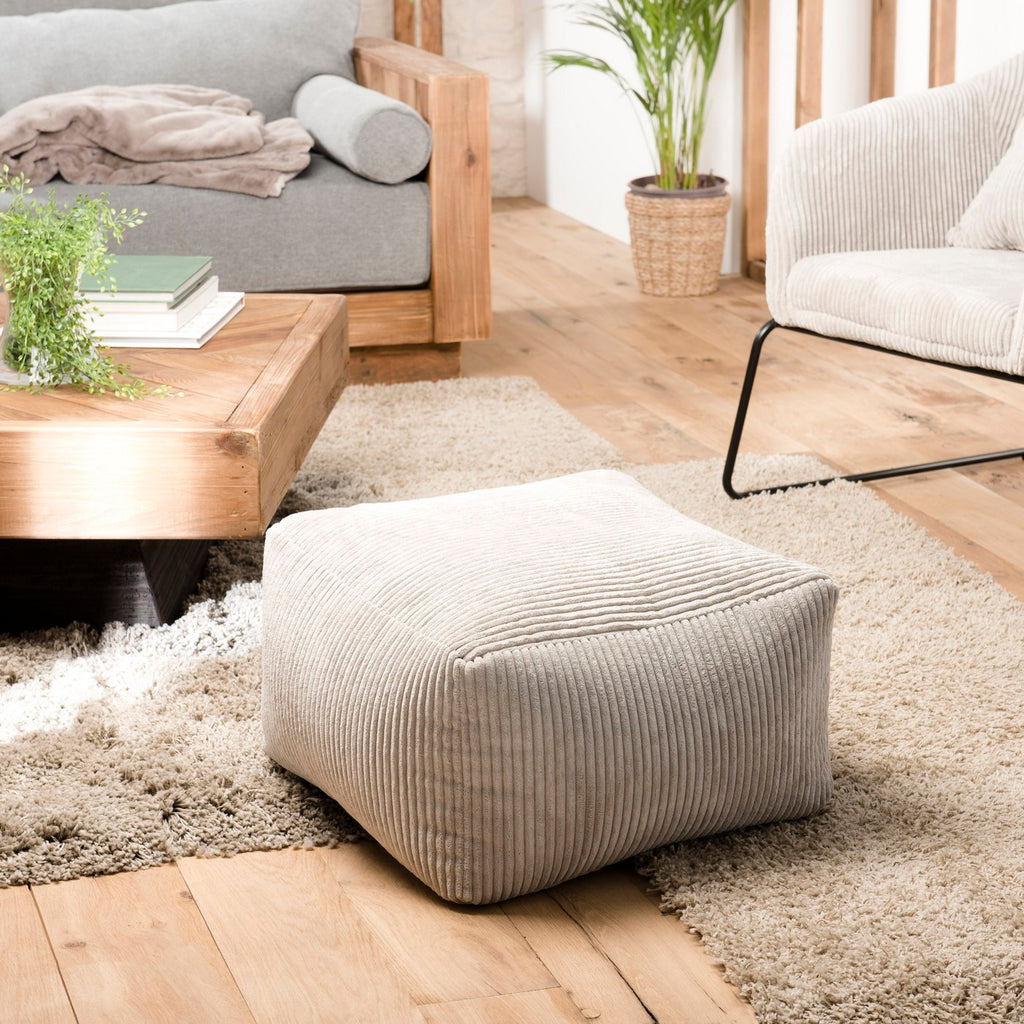 Agathe - Pouf - Grigio