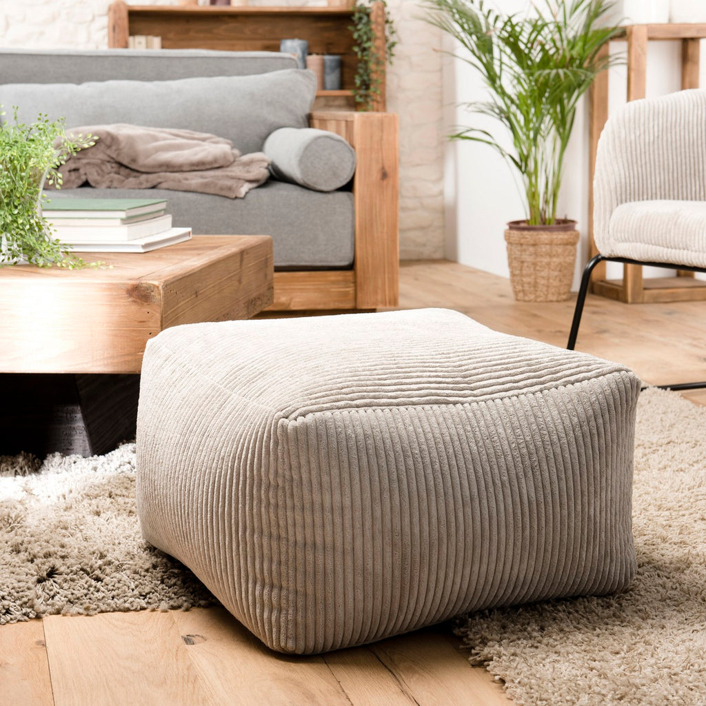 Agathe - Pouf - Grigio