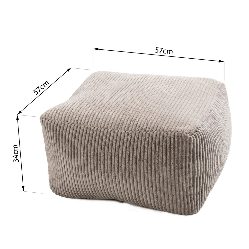 Agathe - Pouf - Grigio