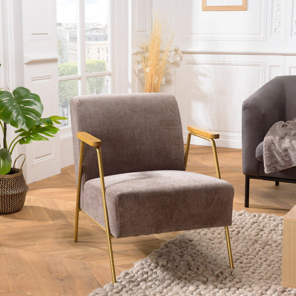 Agathe - Armchair - Taupe