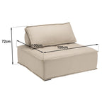 Agathe - Pouf - Beige