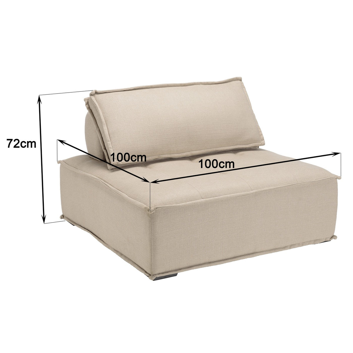Agathe - Pouf - Beige