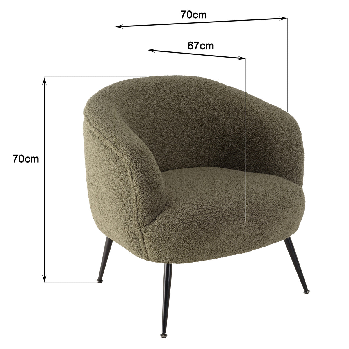 Agathe - Armchair - Green