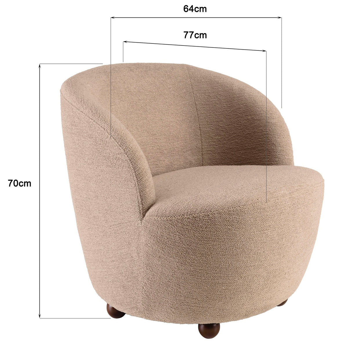 Agathe - Sillón - Topo