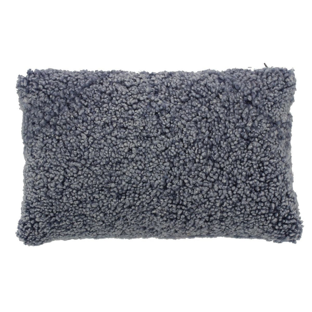Genuine Sheepskin Cushion - Gray