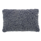 Genuine Sheepskin Cushion - Gray
