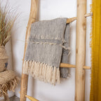 Sherpa - Plaid - Coton - Beige/Noir
