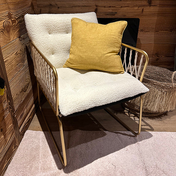 Nyl Cushion - Mustard Yellow Linen
