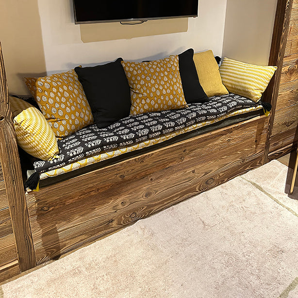 Nyl Cushion - Mustard Yellow Linen