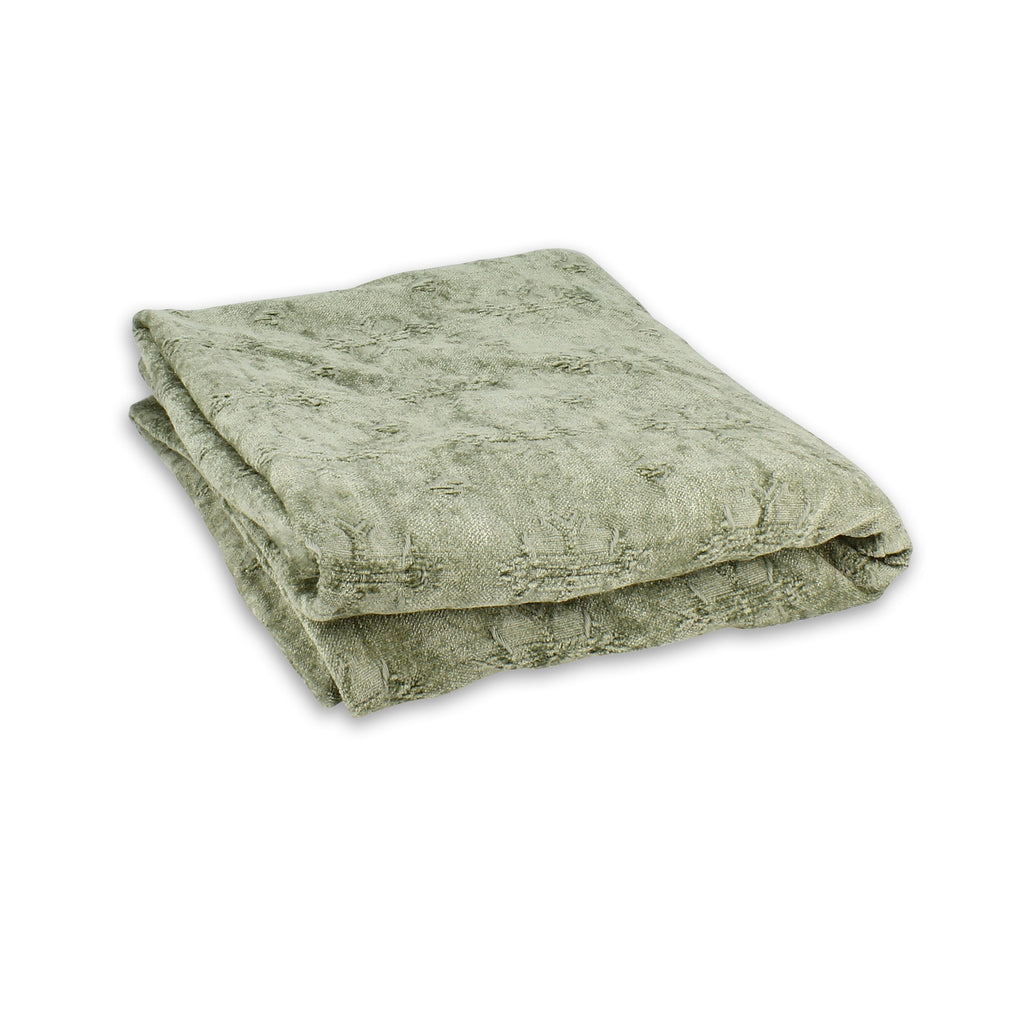 Punta corta Byzance de tejido estampado - Verde