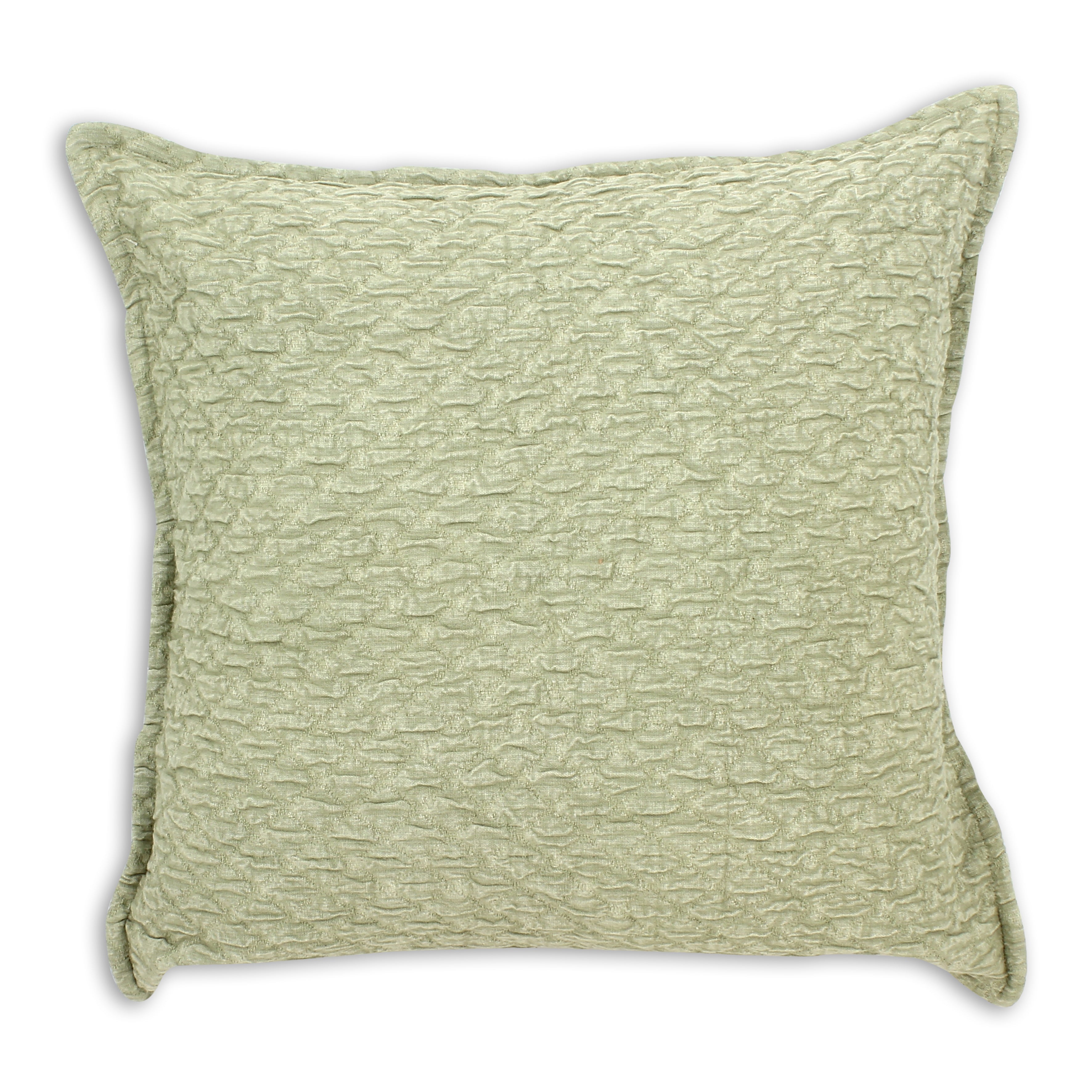 Cojín Gali - Algodón Verde Con Motivos En Relieve