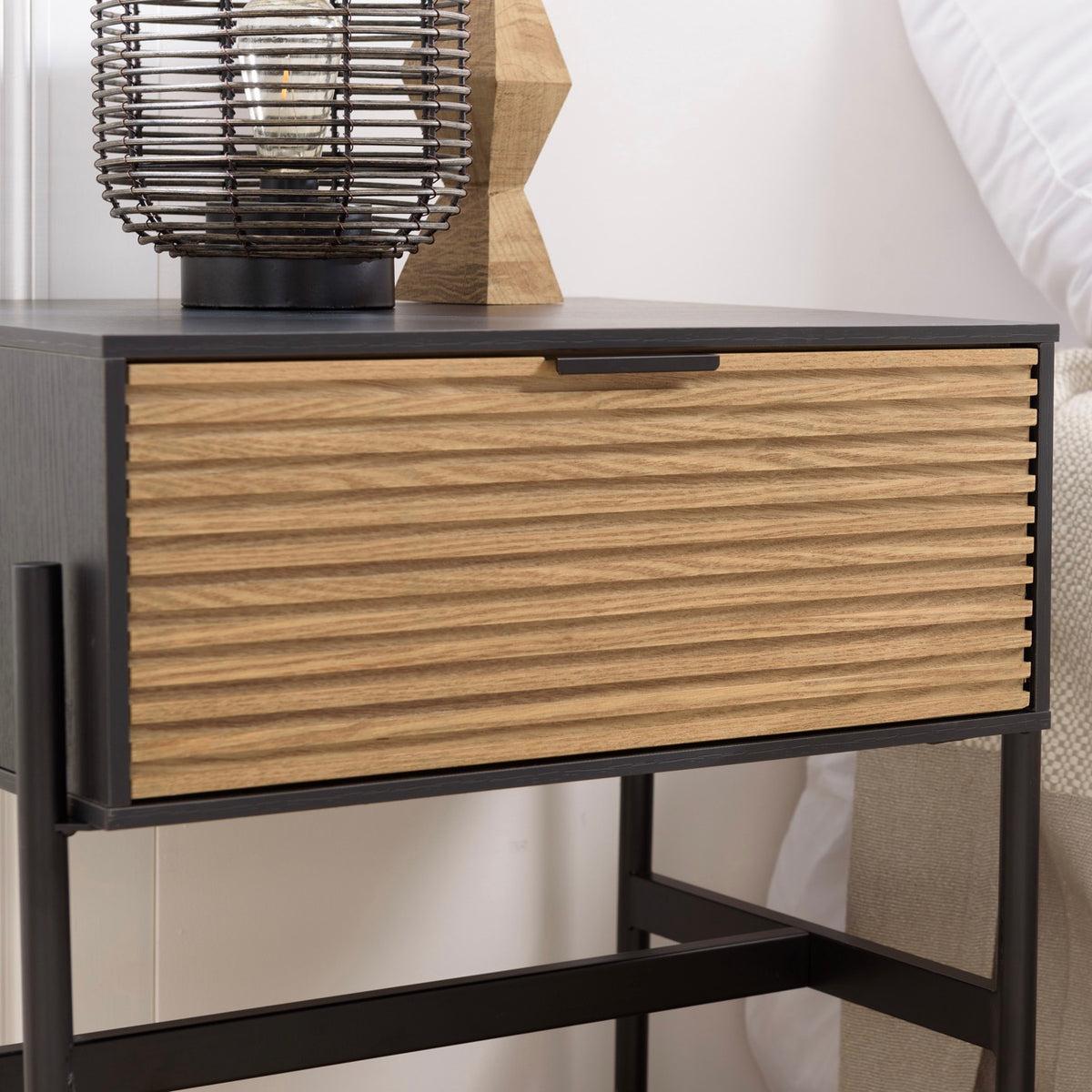 Charlie - Bedside Table - Brown