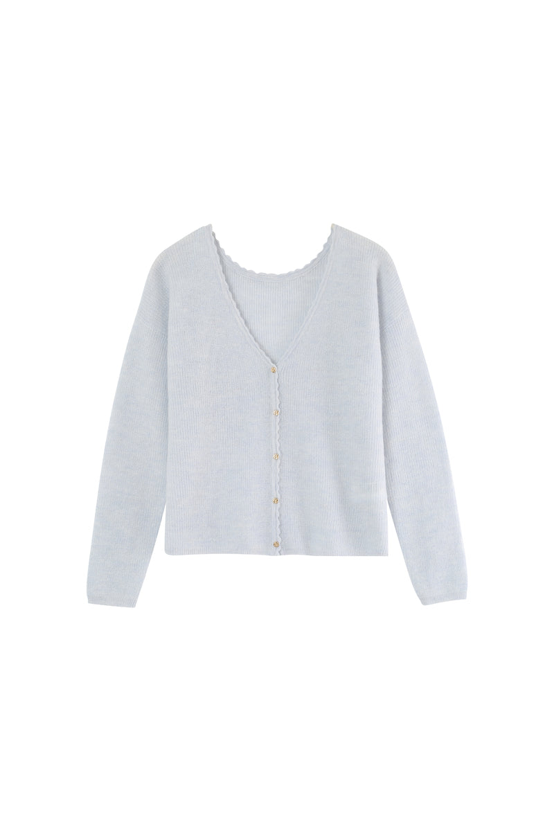CARDIGAN BLEU CIEL MADISSON BLEU CIEL