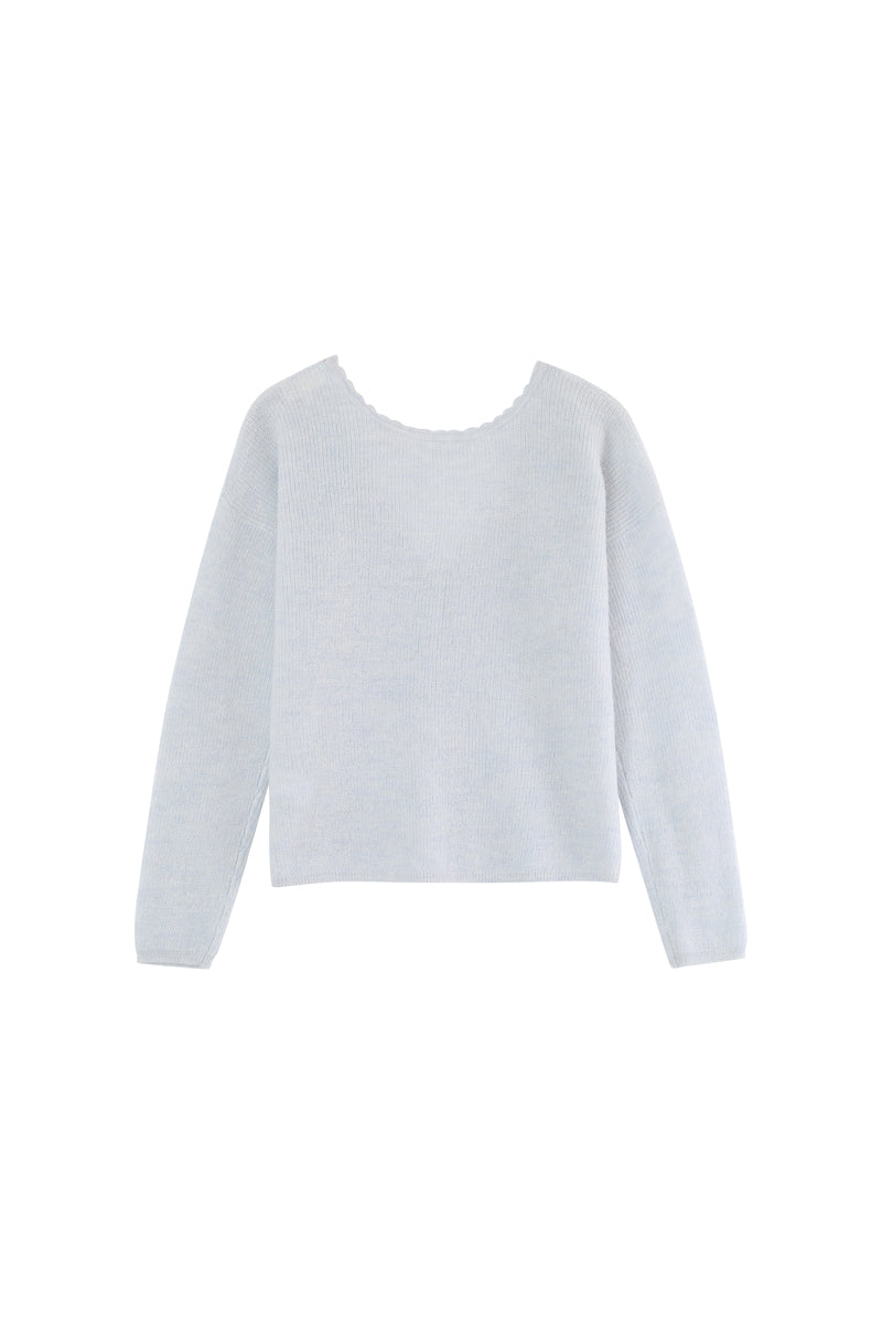 CARDIGAN BLEU CIEL MADISSON BLEU CIEL