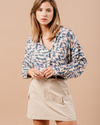 BLUSA AZUL MAGDA AZUL