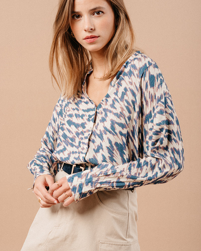 BLUSA AZUL MAGDA AZUL