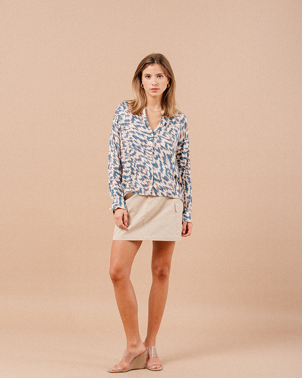 BLOUSE BLEU MAGDA BLEU
