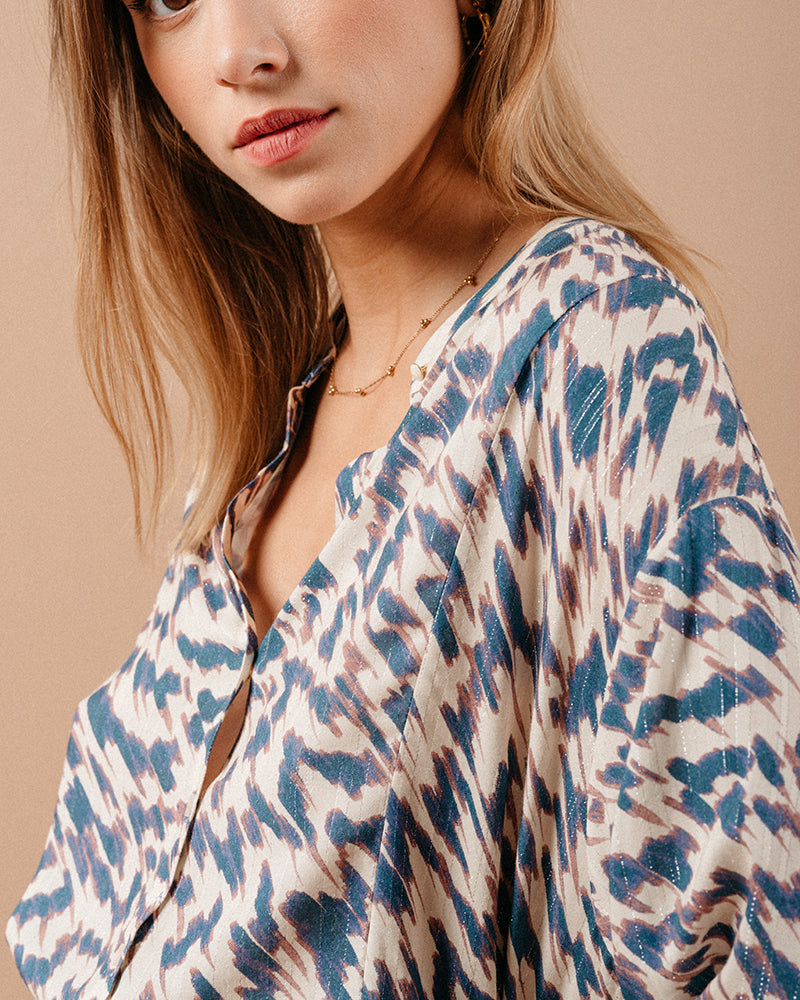 BLUSA AZUL MAGDA AZUL