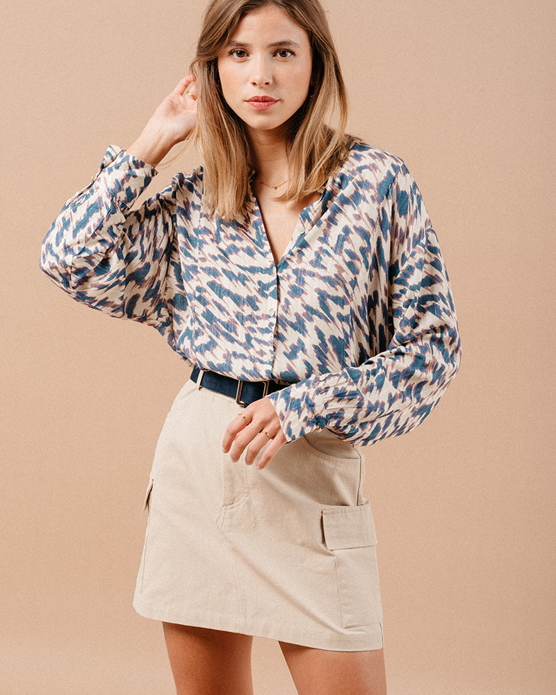 BLUSA AZUL MAGDA AZUL