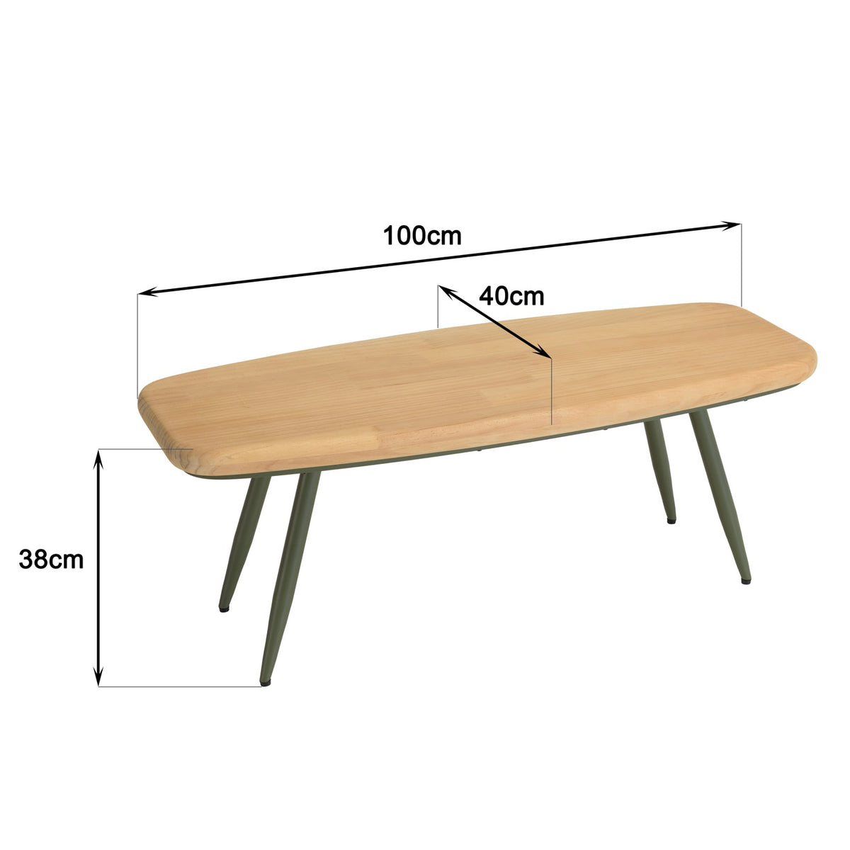 Helena - Table Basse - Vert