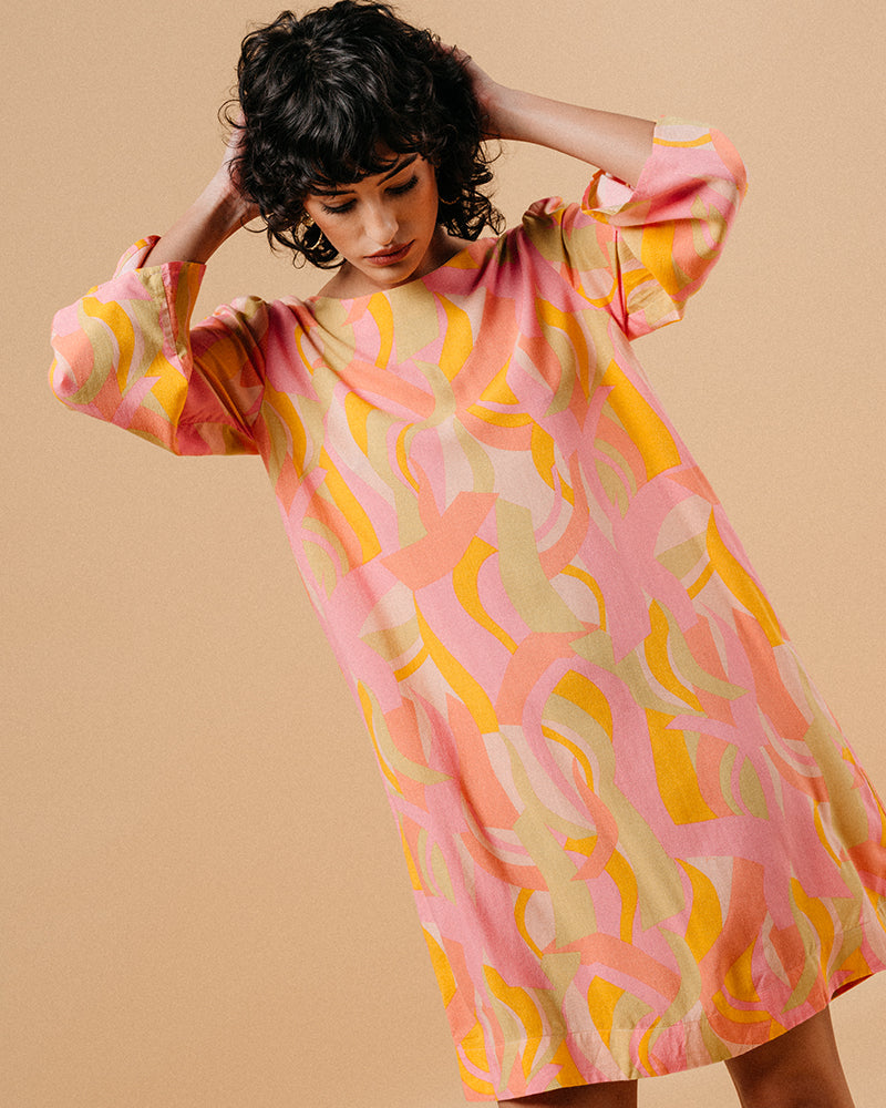 VESTIDO MAISIE ROSA ROSA
