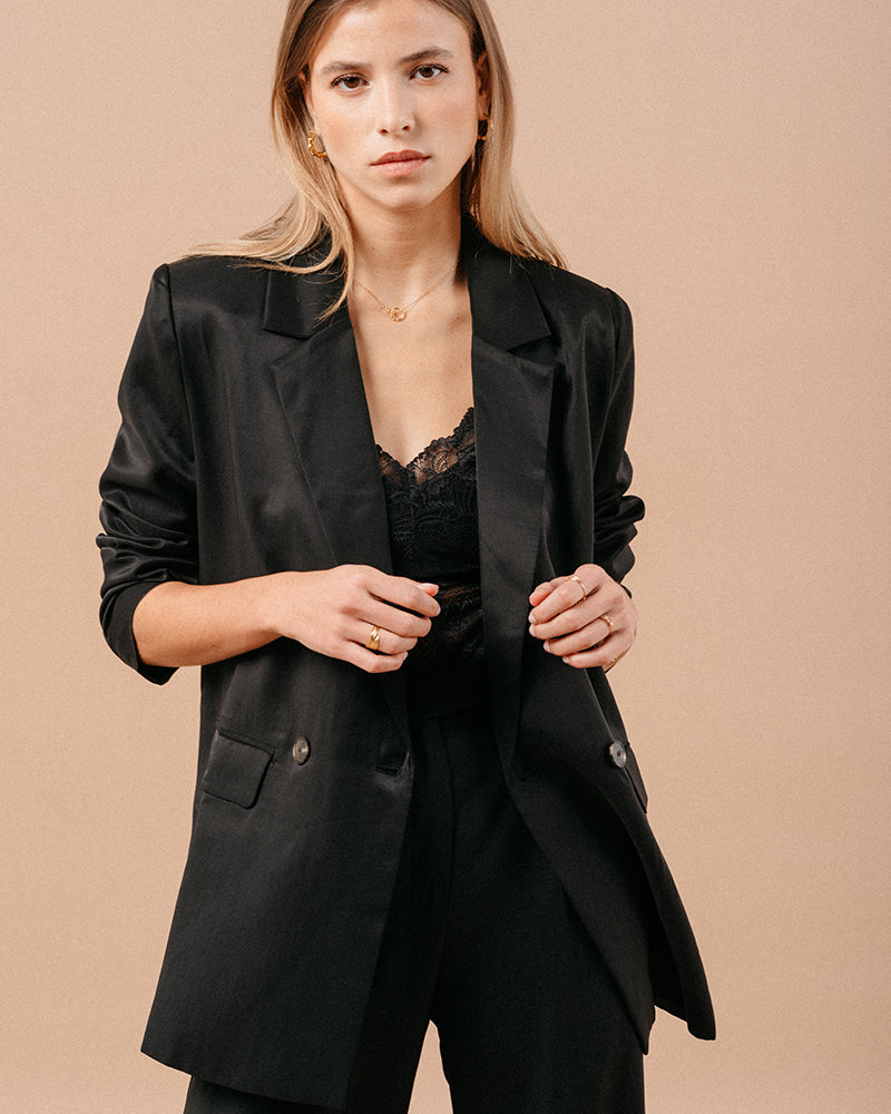 CHAQUETA NEGRA MALENE NEGRO