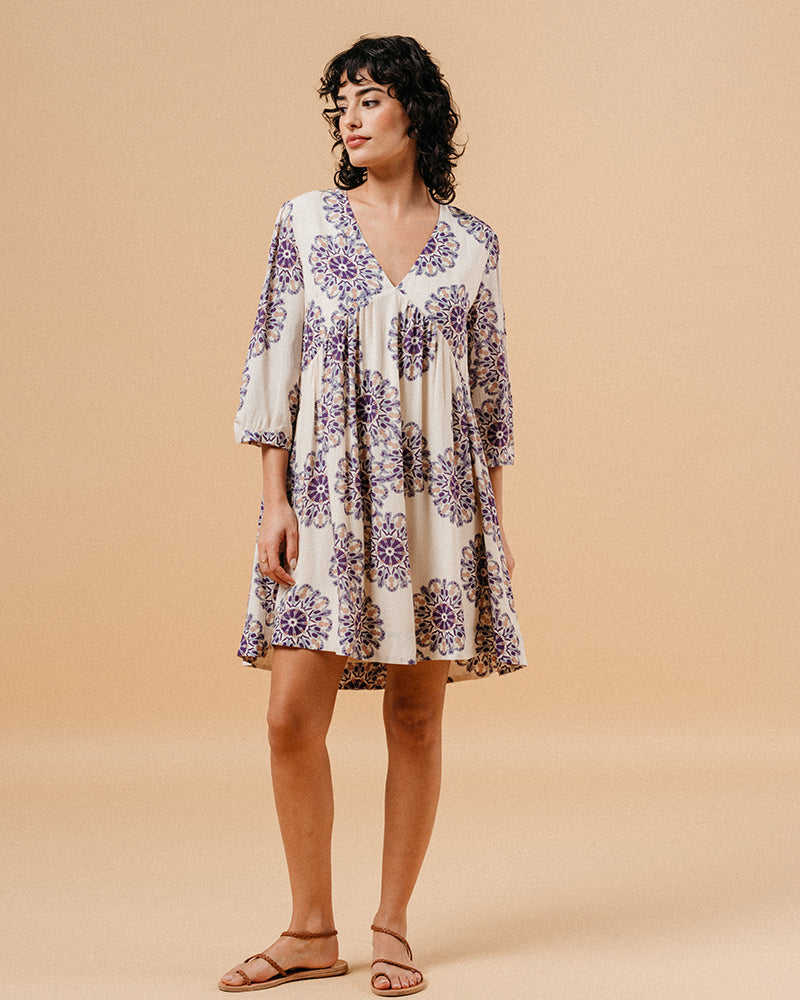 VESTIDO MALIA BEIGE BEIGE