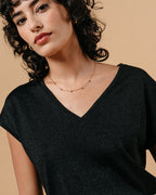 TEESHIRT NOIR MALIN NOIR